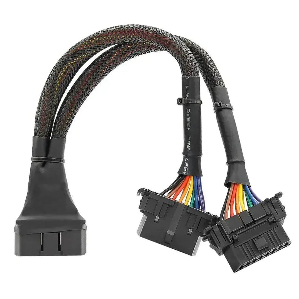 16-pin OBD2 Nylon Extension and Splitter Cable 2-piece (30 cm) | Interface
