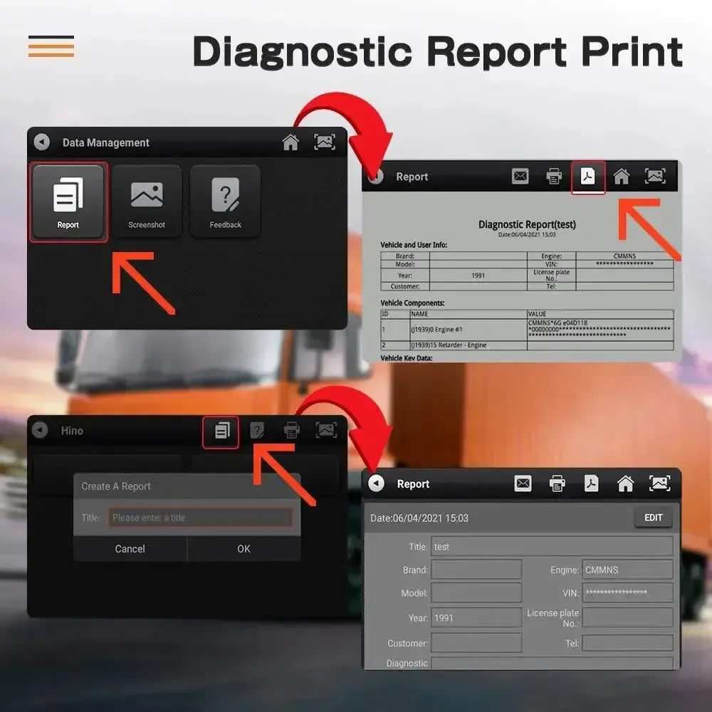 Ancel HD3100 Truck Diagnostic Tool
