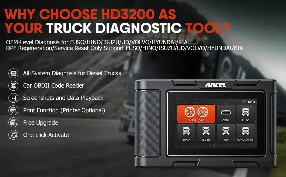 Ancel HD3200 Truck Diagnostic Tool