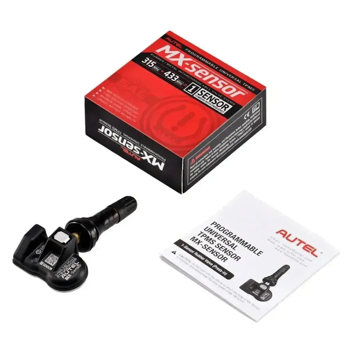 Autel MX-Sensor 315MHz+433MHz (Rubber) | TPMS sensor (Press-in)