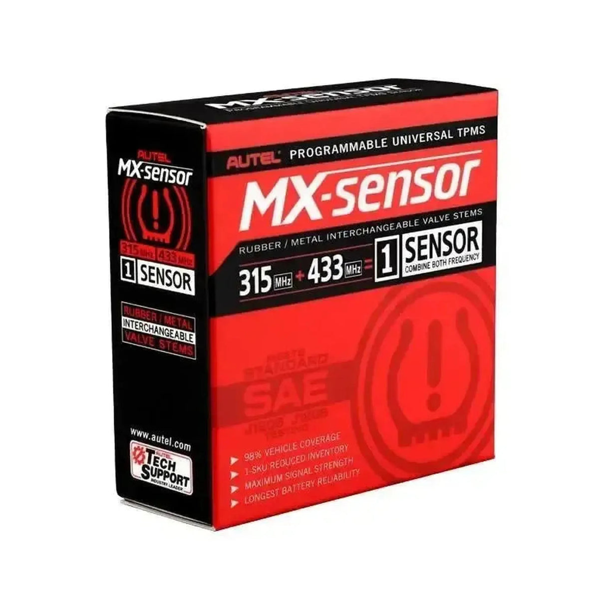 Autel MX-Sensor 315MHz+433MHz (Rubber) | TPMS sensor (Press-in)