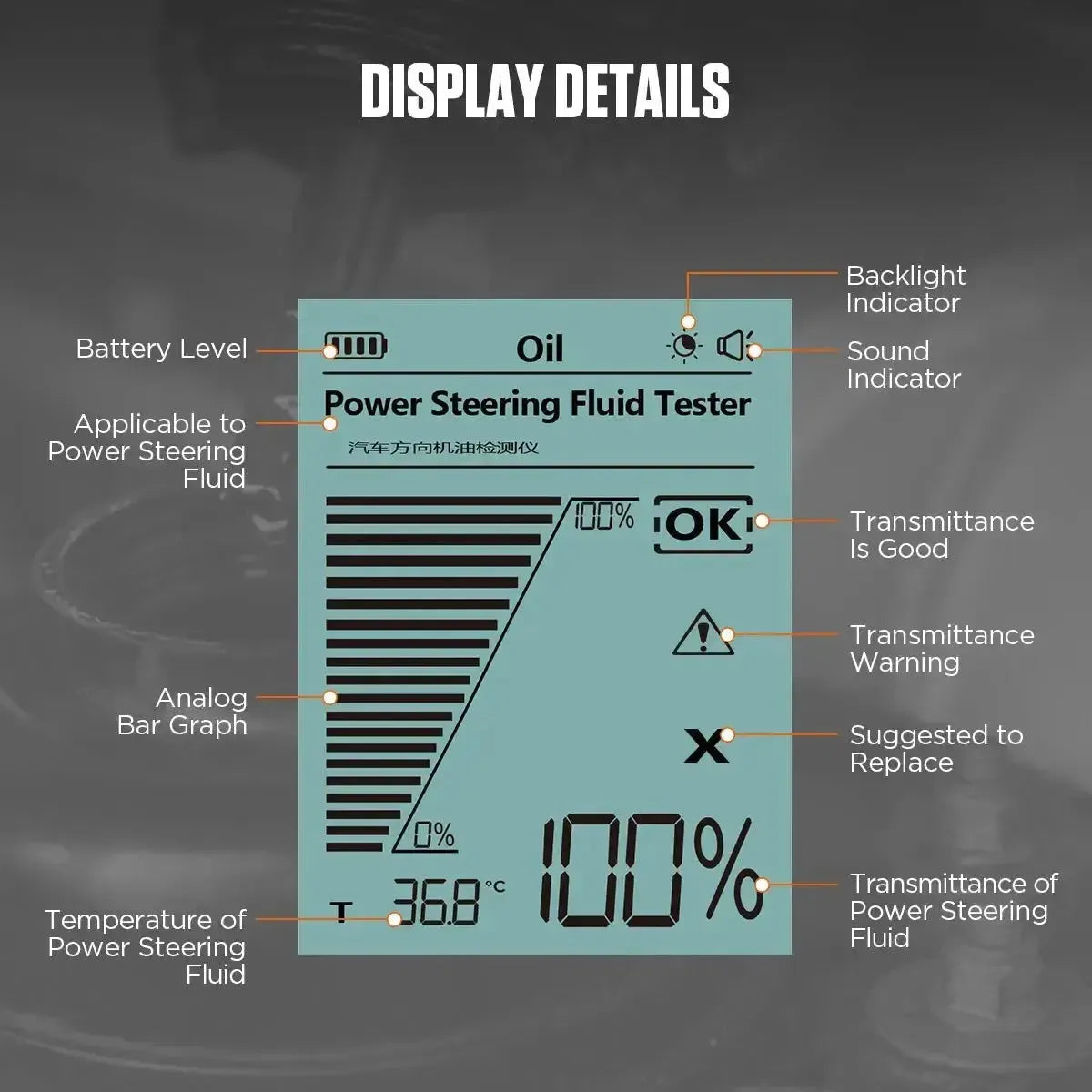 Autool AS507 | Power Steering Fluid Tester