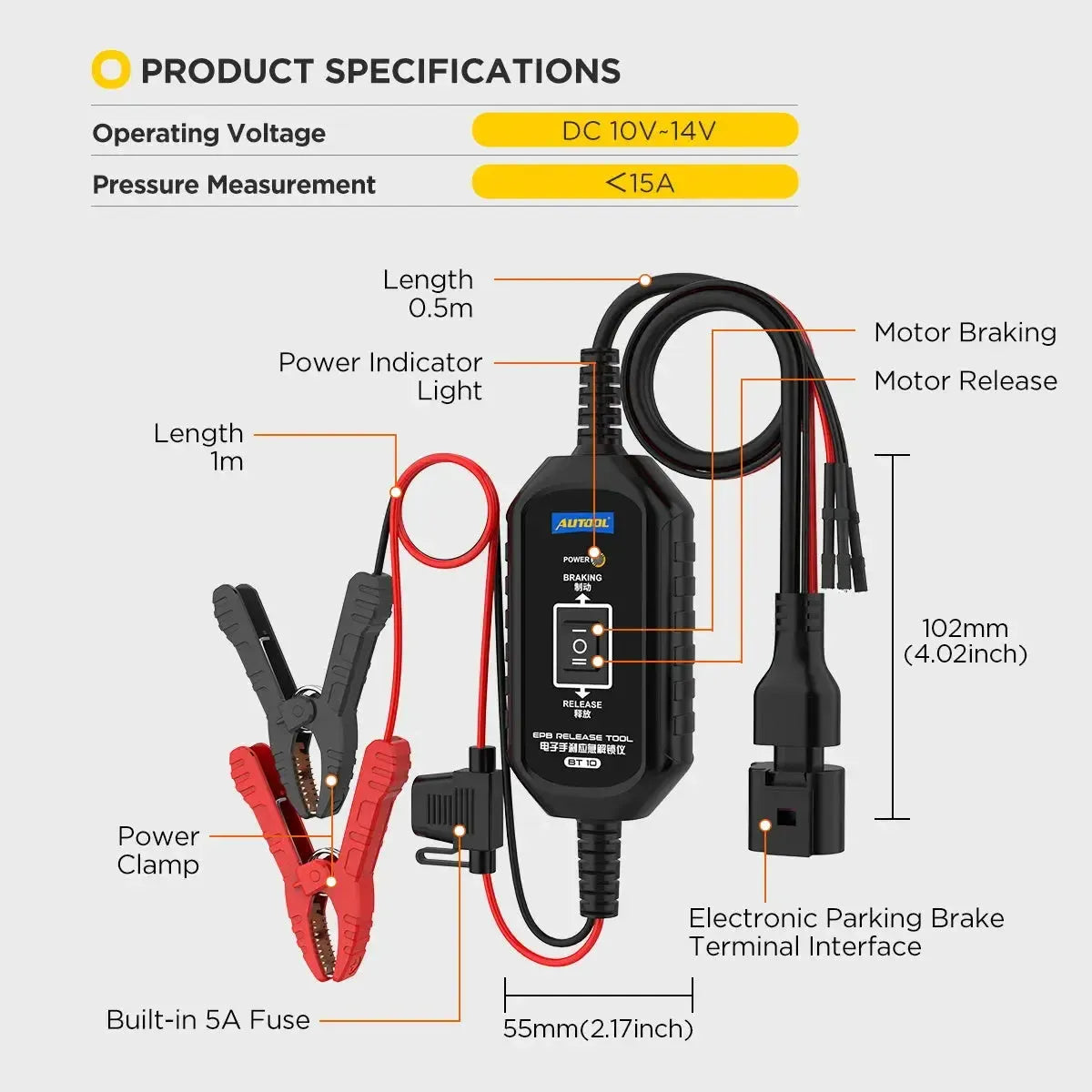 Autool BT10 | Electronic Parking Brake Release Tools