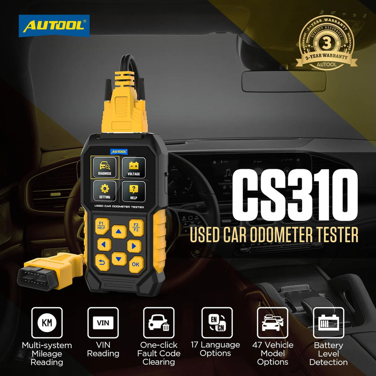 Autool CS310 | Odometer reader