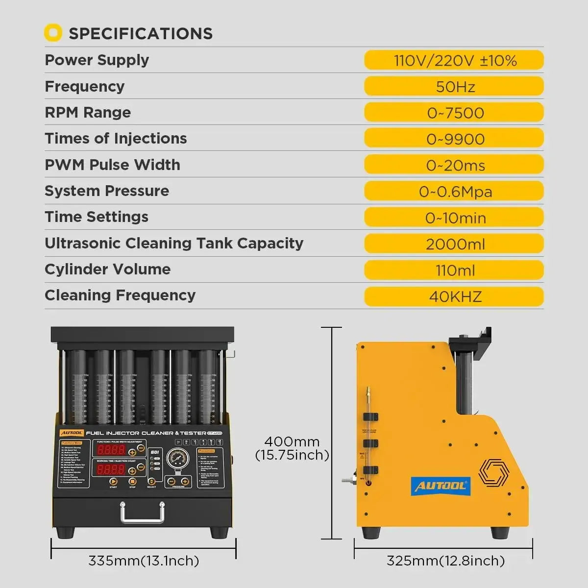 Autool CT400 | Injector tester