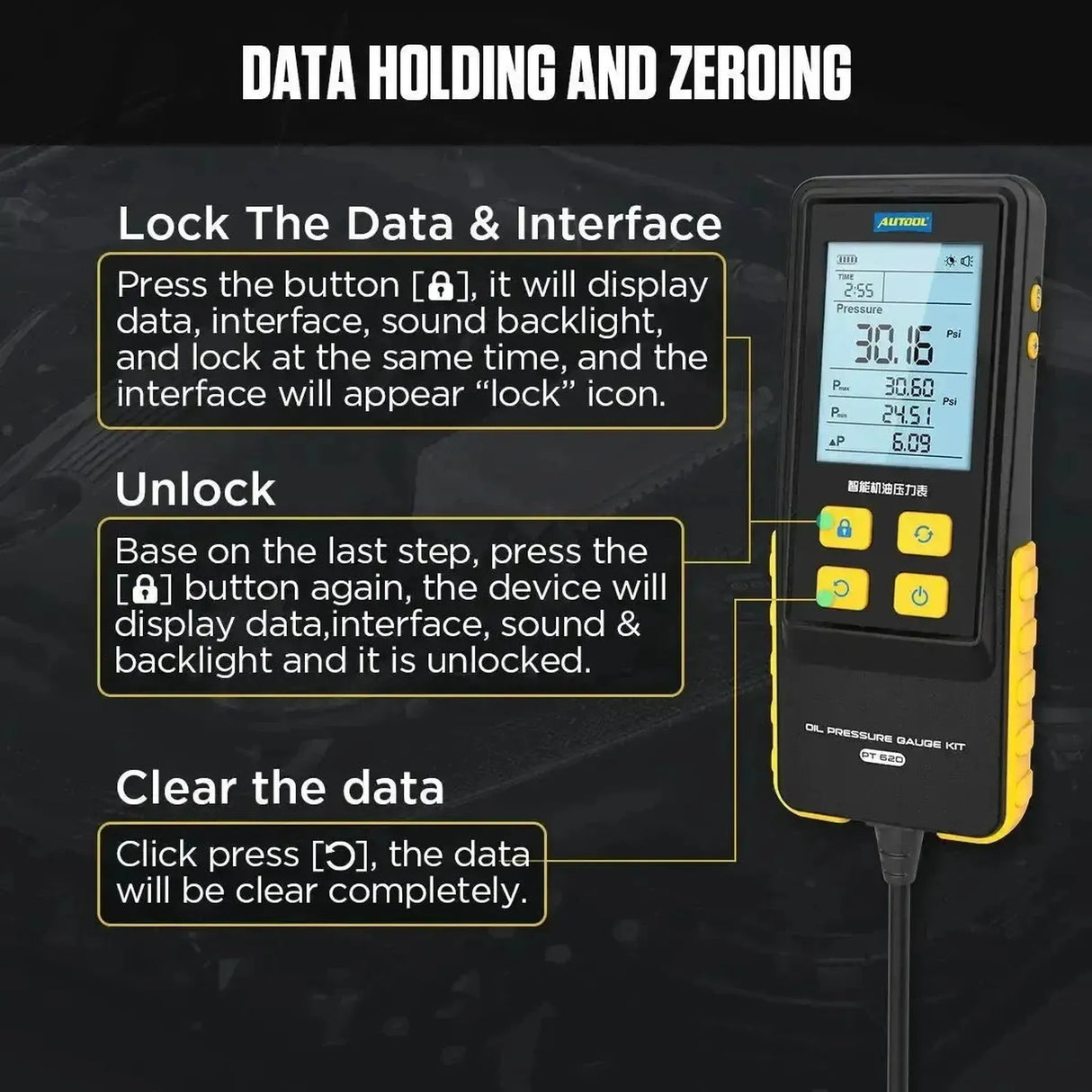 Autool PT620 | Oil Pressure Tester