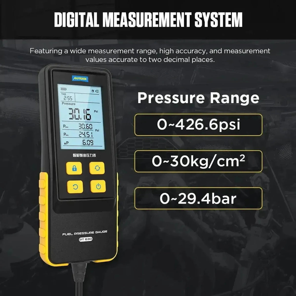 Autool PT630 | Fuel Pressure Tester