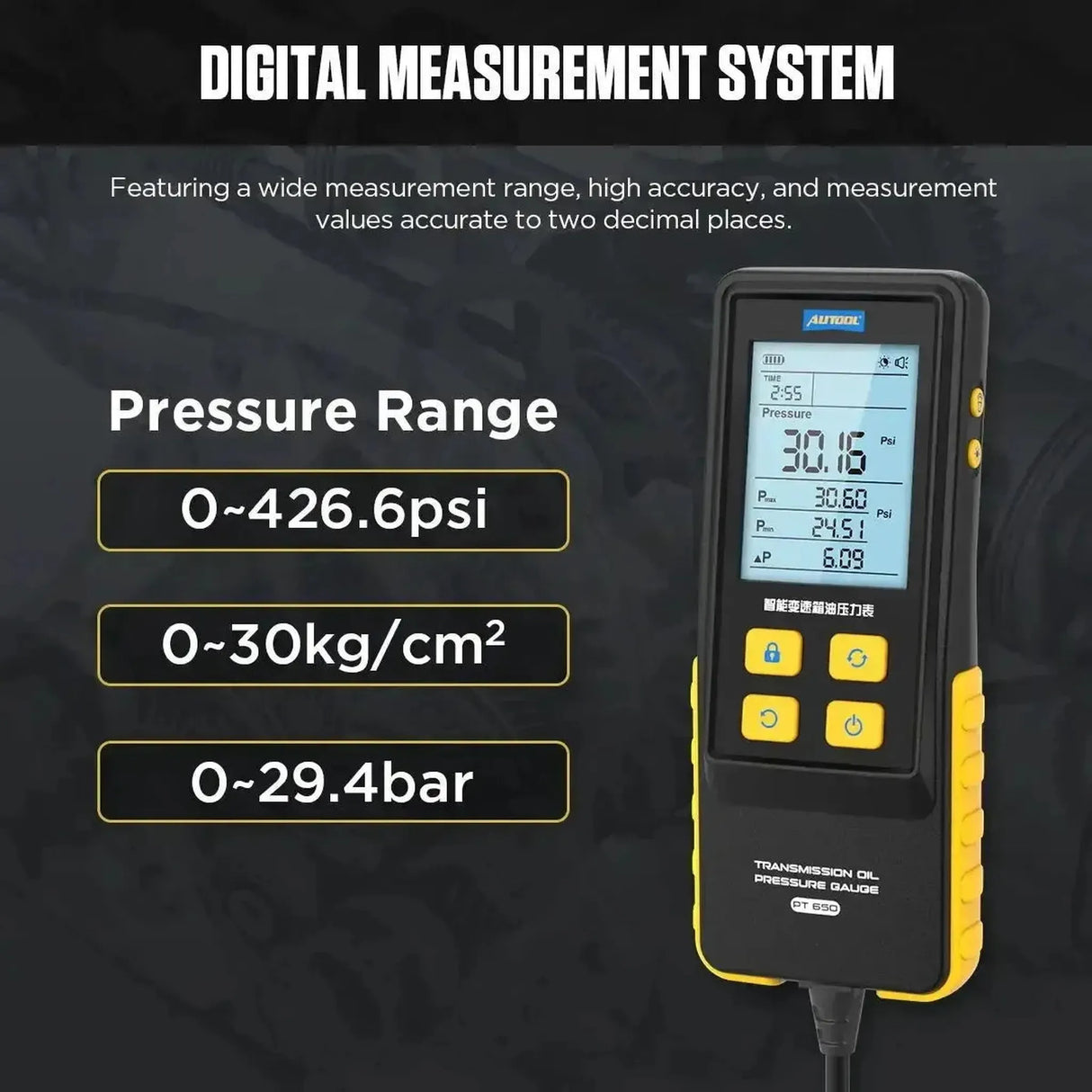 Autool PT650 | Transmission Oil Pressure Tester