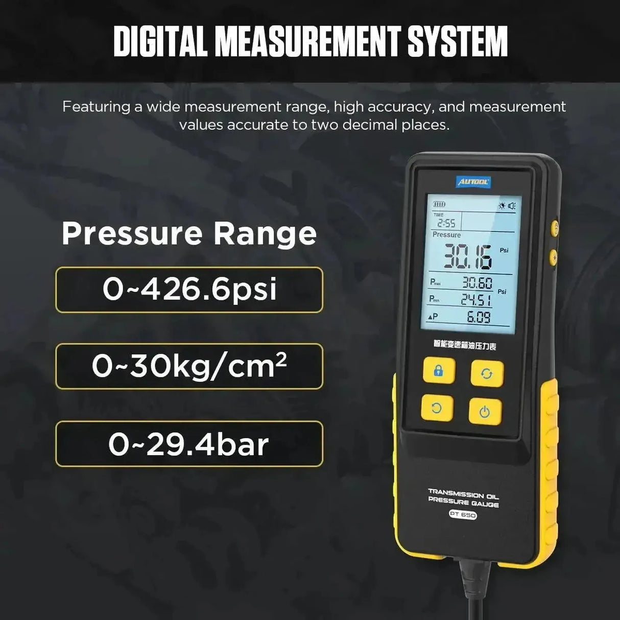 Autool PT650 | Transmission Oil Pressure Tester