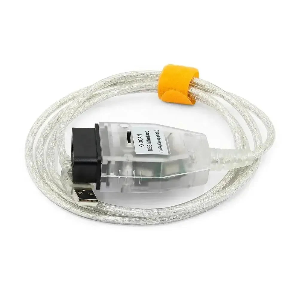 BMW K+DCAN OBD2 - USB Switch Interface Cable White