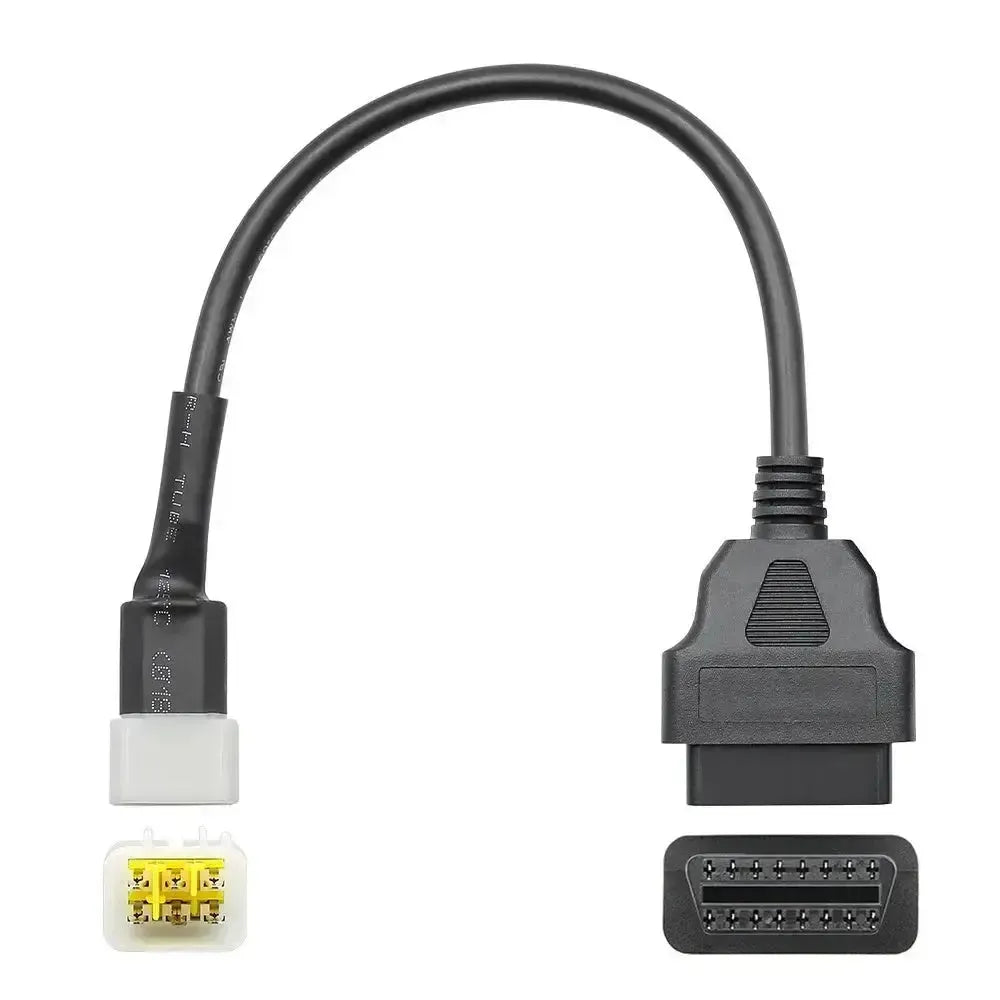 Delphi 6-pins OBD – 16-pins OBD2 Adapter Cable | Motorcycle