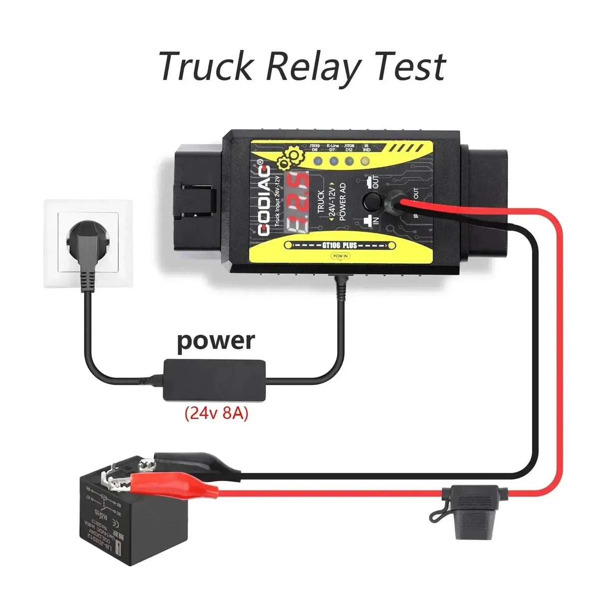 GoDiag GT106 Plus | Voltage Converter | Accessories