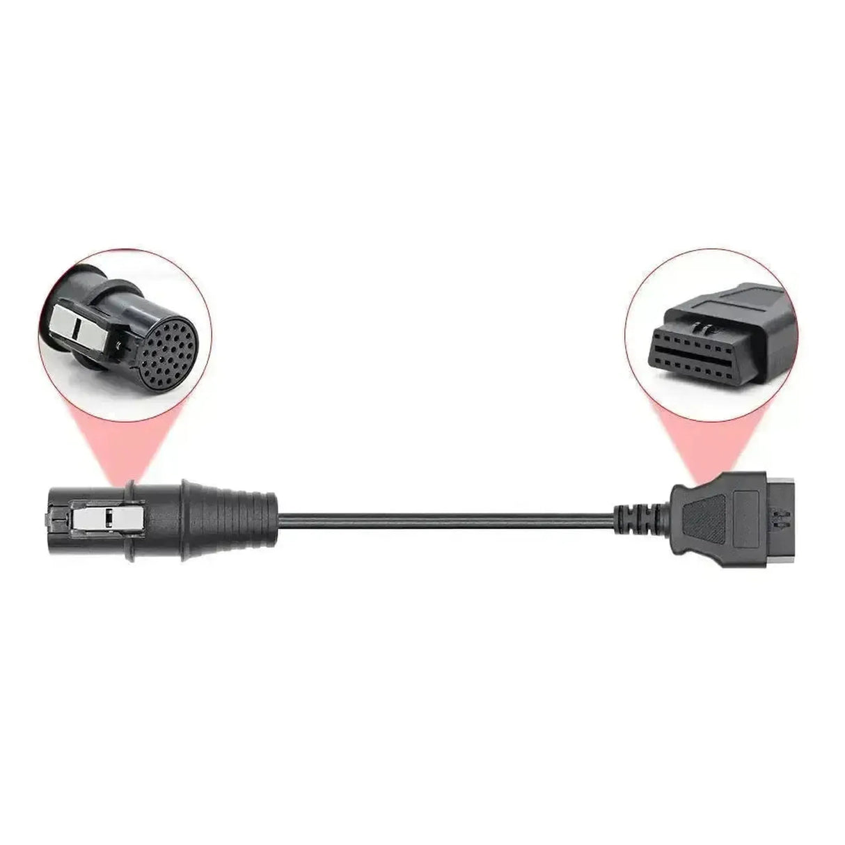 Iveco 30-pin OBD1 – 16-pin OBD2 Adapter Cable | Truck