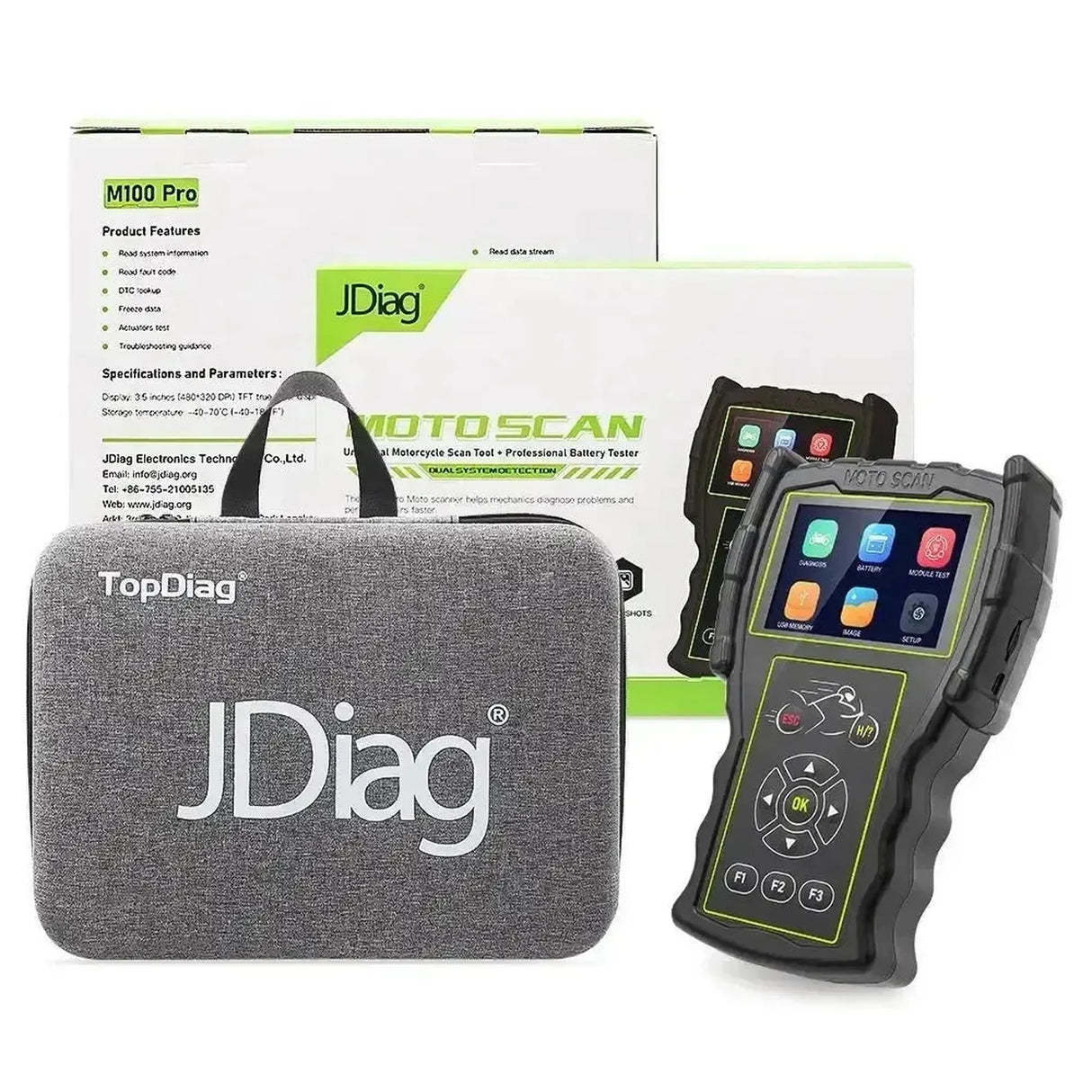 JDiag M100 Pro Full Motorcycle Diagnostic Tool
