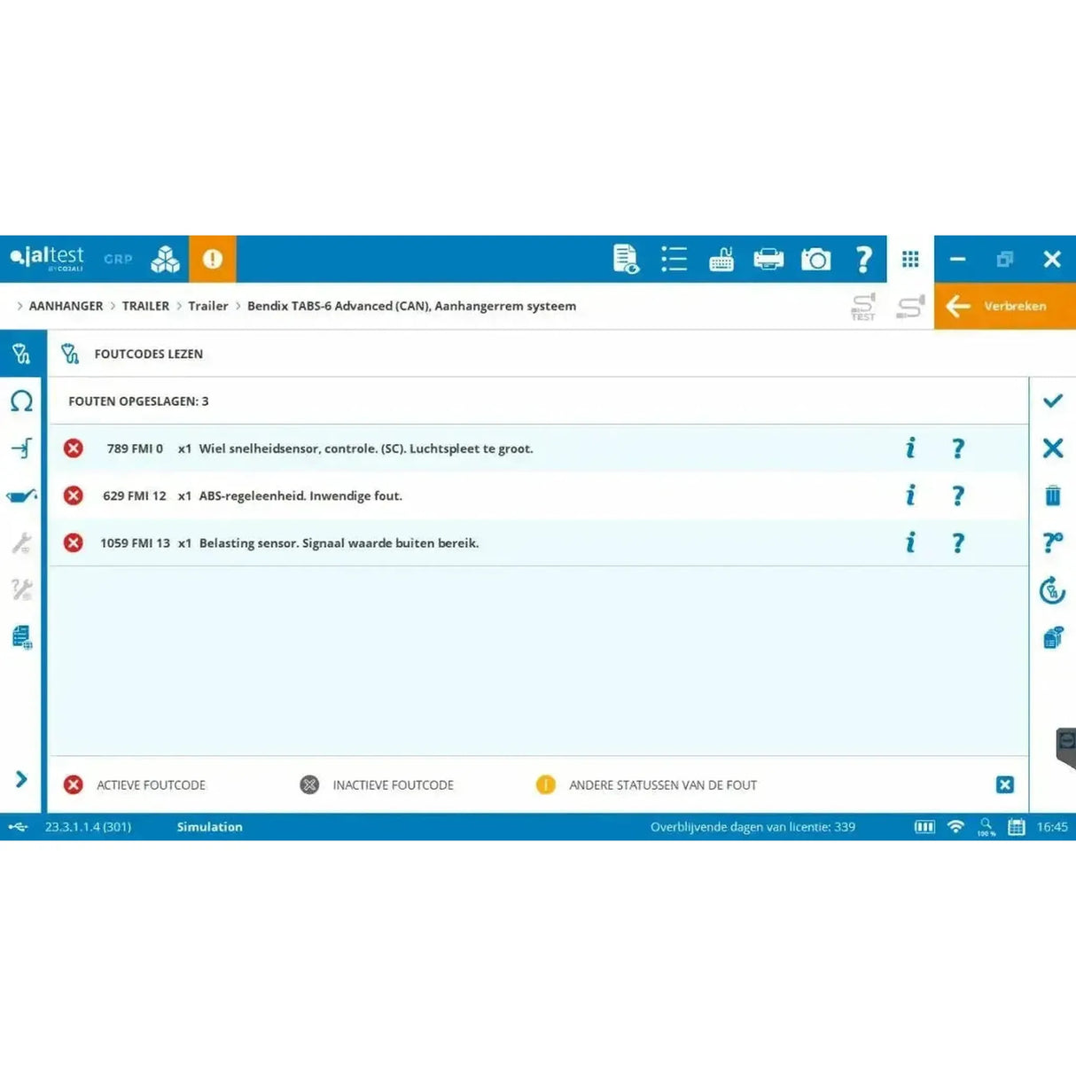 Jaltest Trailer Diagnostic Tool