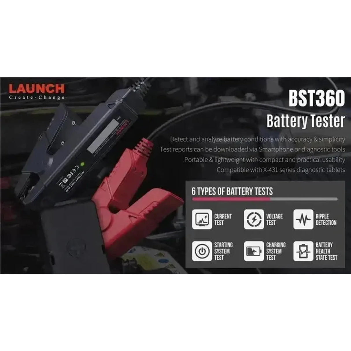 Launch BST360 | Battery Tester
