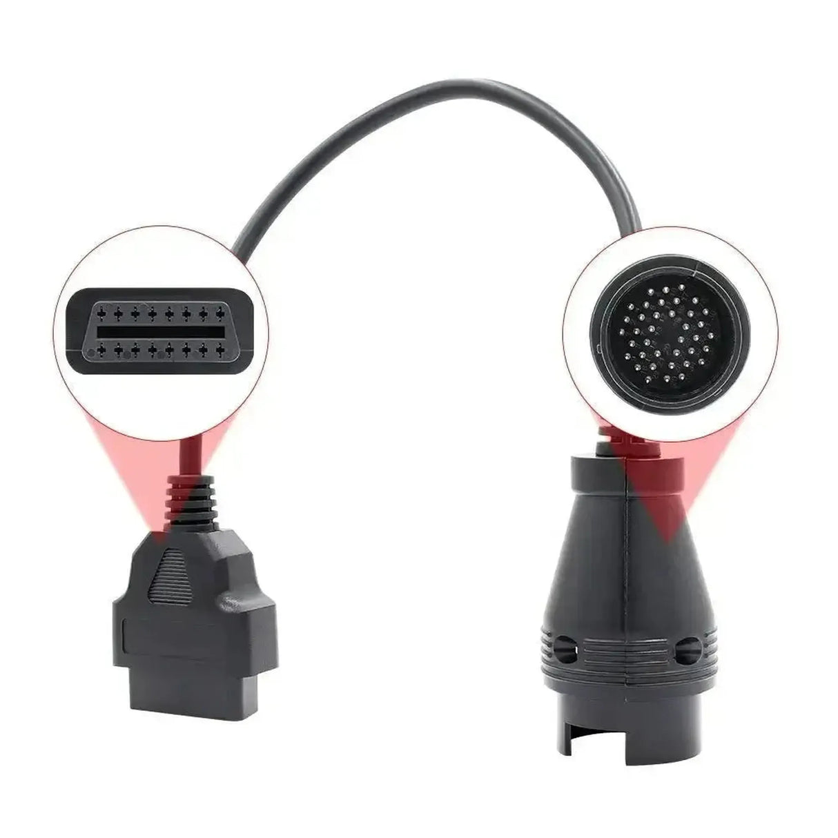 Mercedes 38-pins OBD1 – 16-pins OBD2 Adapter Cable | Passenger Car