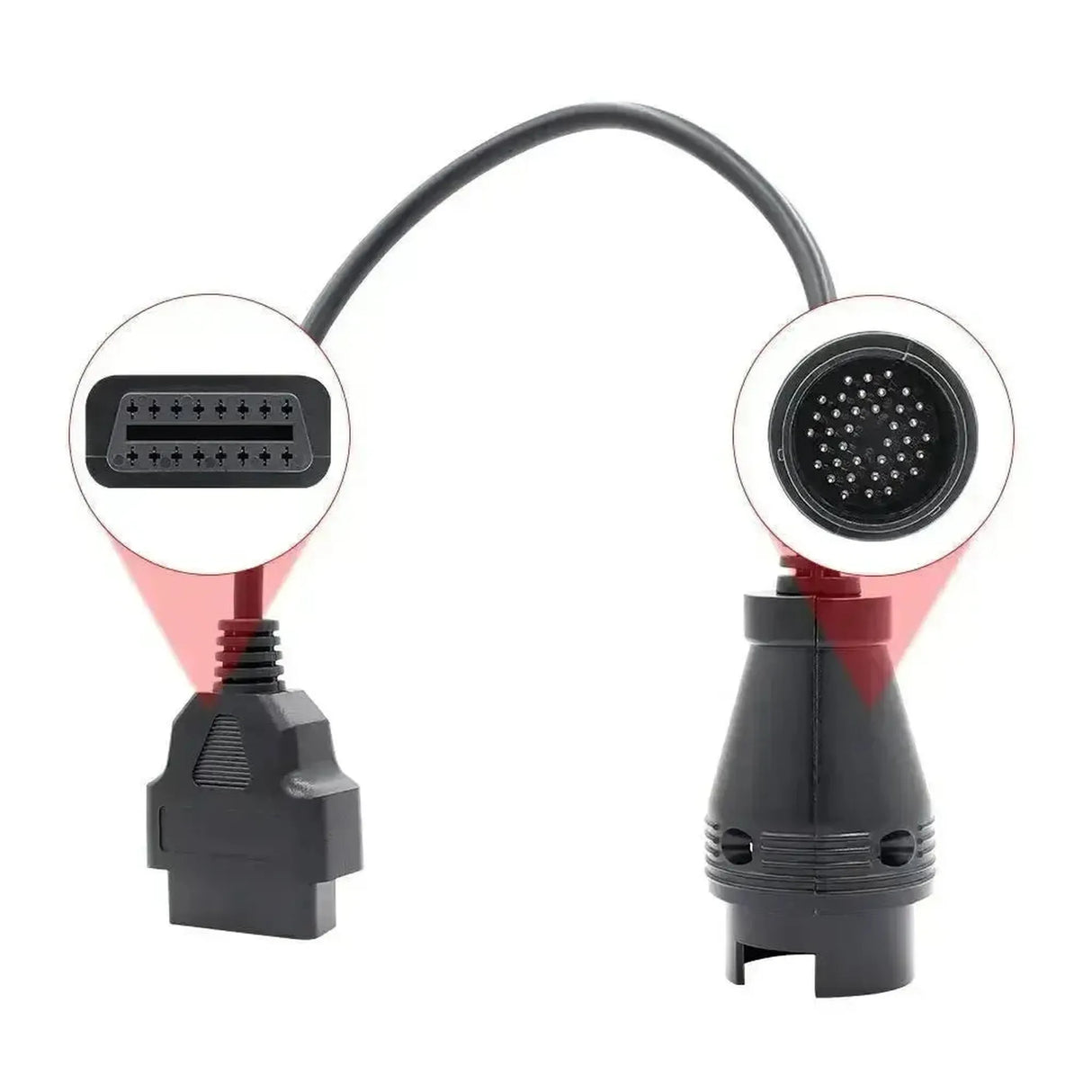 Mercedes 38-pins OBD1 – 16-pins OBD2 Adapter Cable | Passenger Car