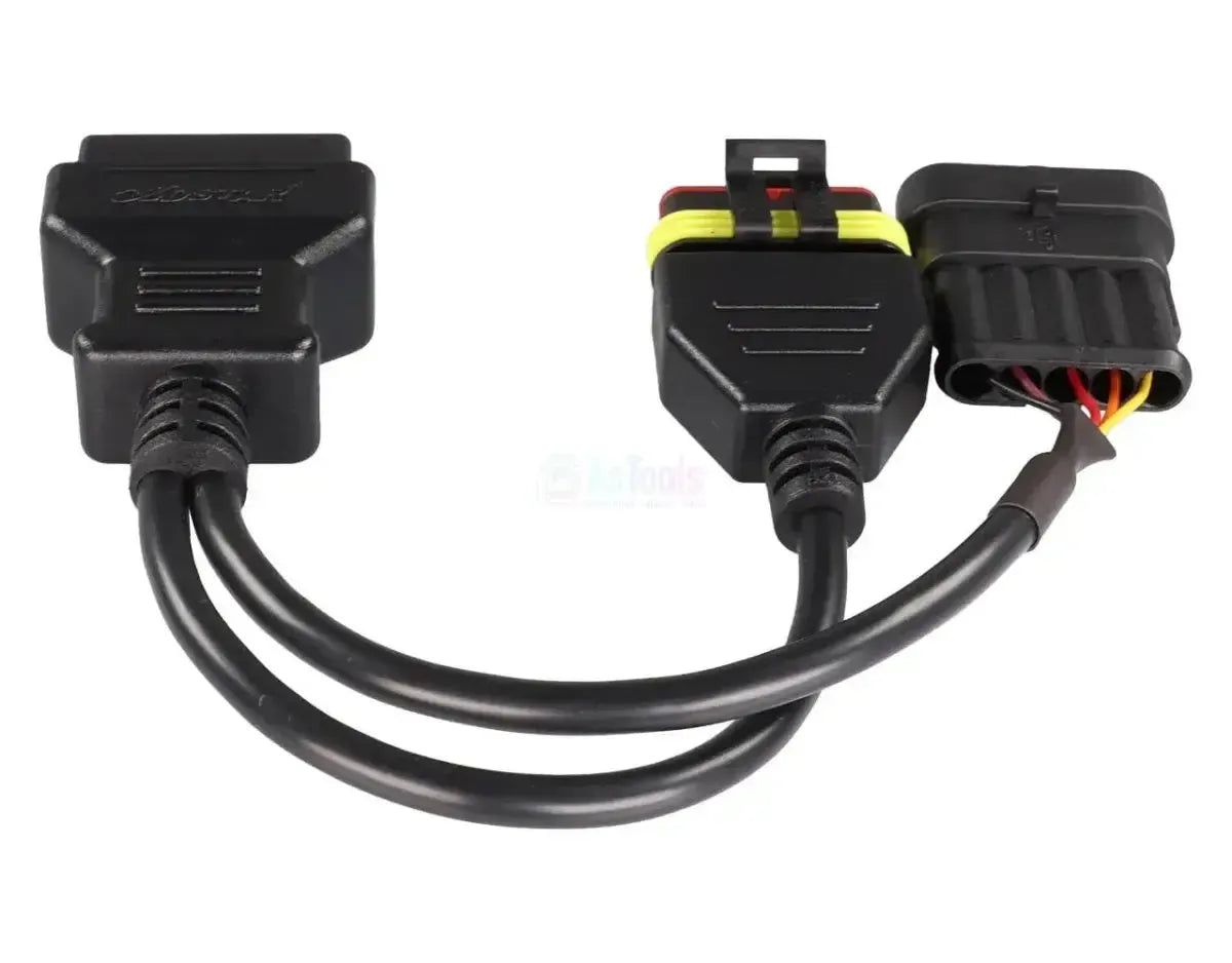 OBDSTAR (M047) | Vespa 5+5-pins OBD – 16-pins OBD2 Adapter Cable | Motorcycle