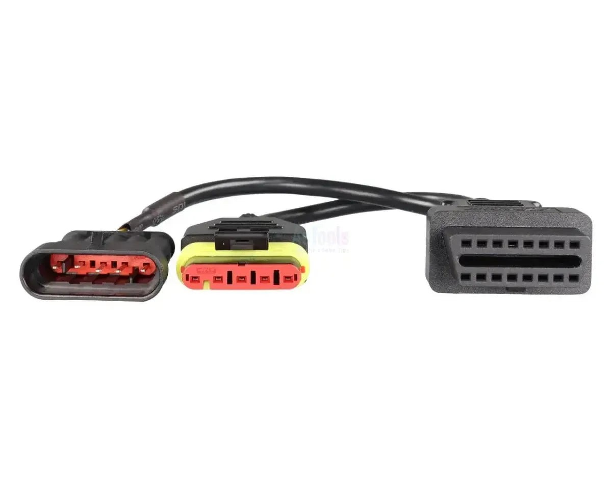 OBDSTAR (M047) | Vespa 5+5-pins OBD – 16-pins OBD2 Adapter Cable | Motorcycle