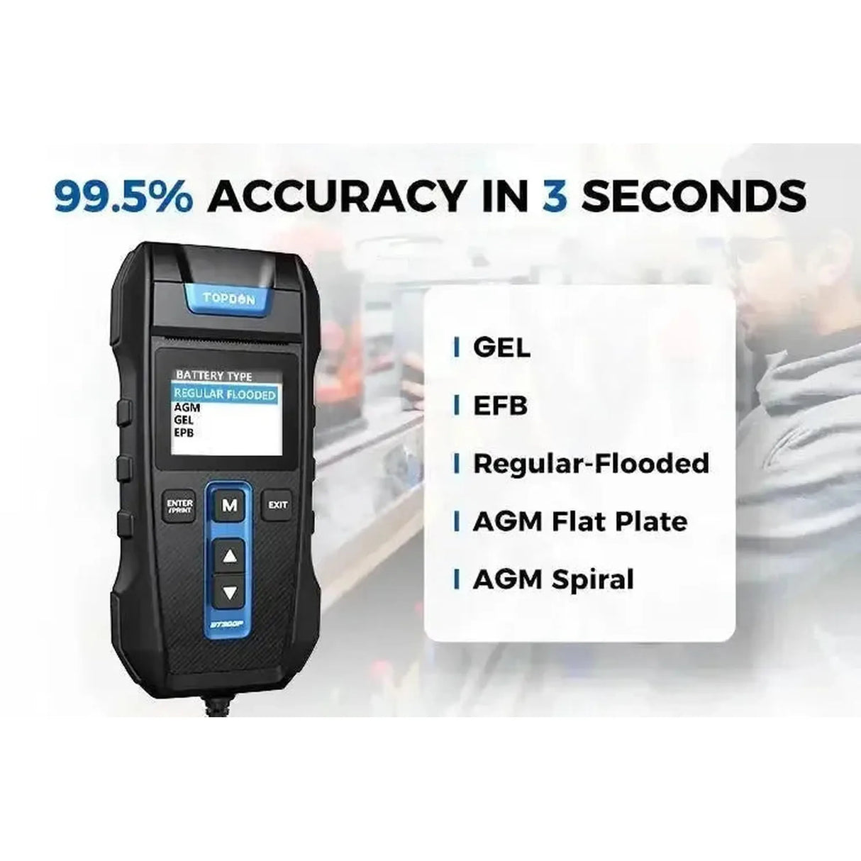 Topdon BT300P | Battery Tester