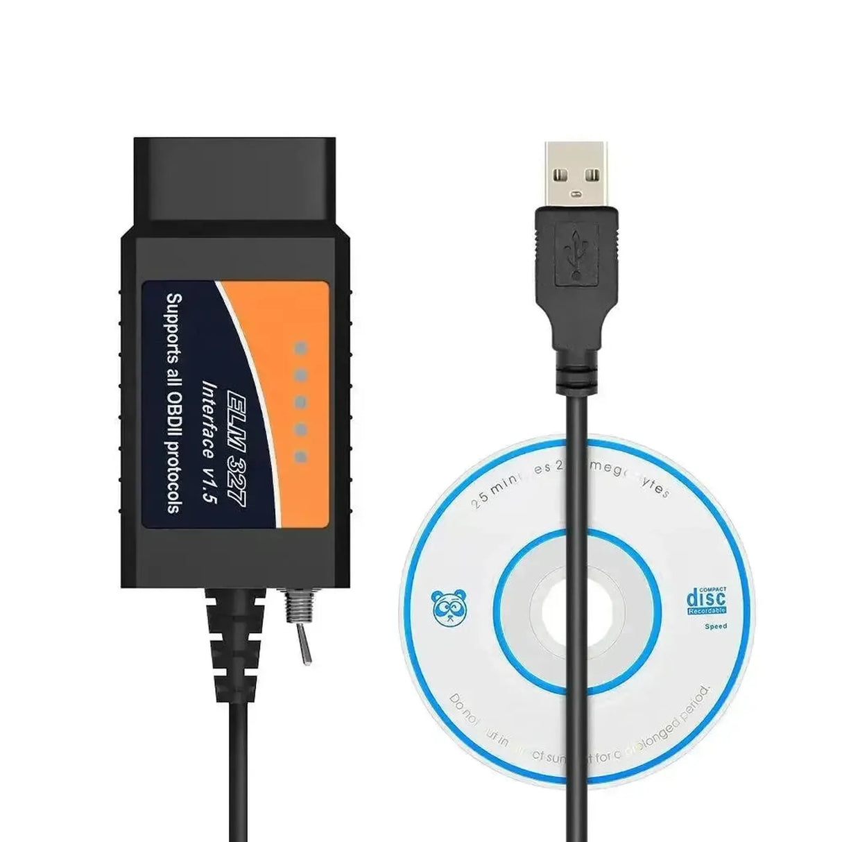 Universal ELM327 (CHT340) (HS/MS-CAN Switch) | USB Interface Cable