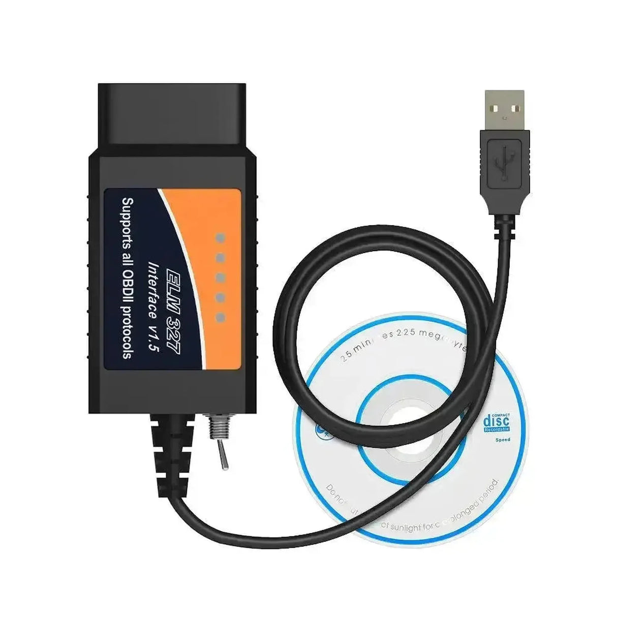 Universal ELM327 (CHT340) (HS/MS-CAN Switch) | USB Interface Cable