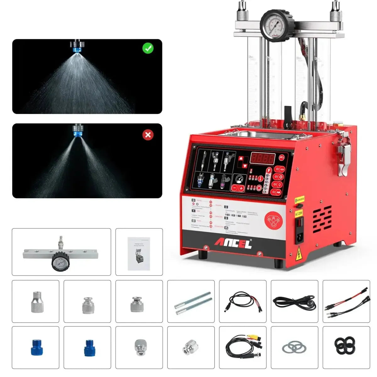 Ancel AJ400 GDI Gasoline Injector Tester