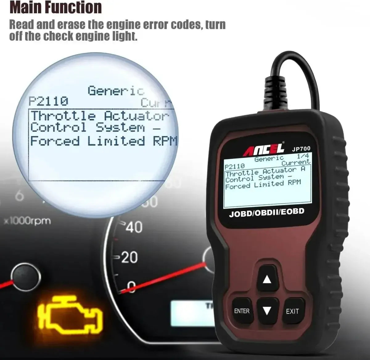 Ancel JP700 Car Fault Code Reader
