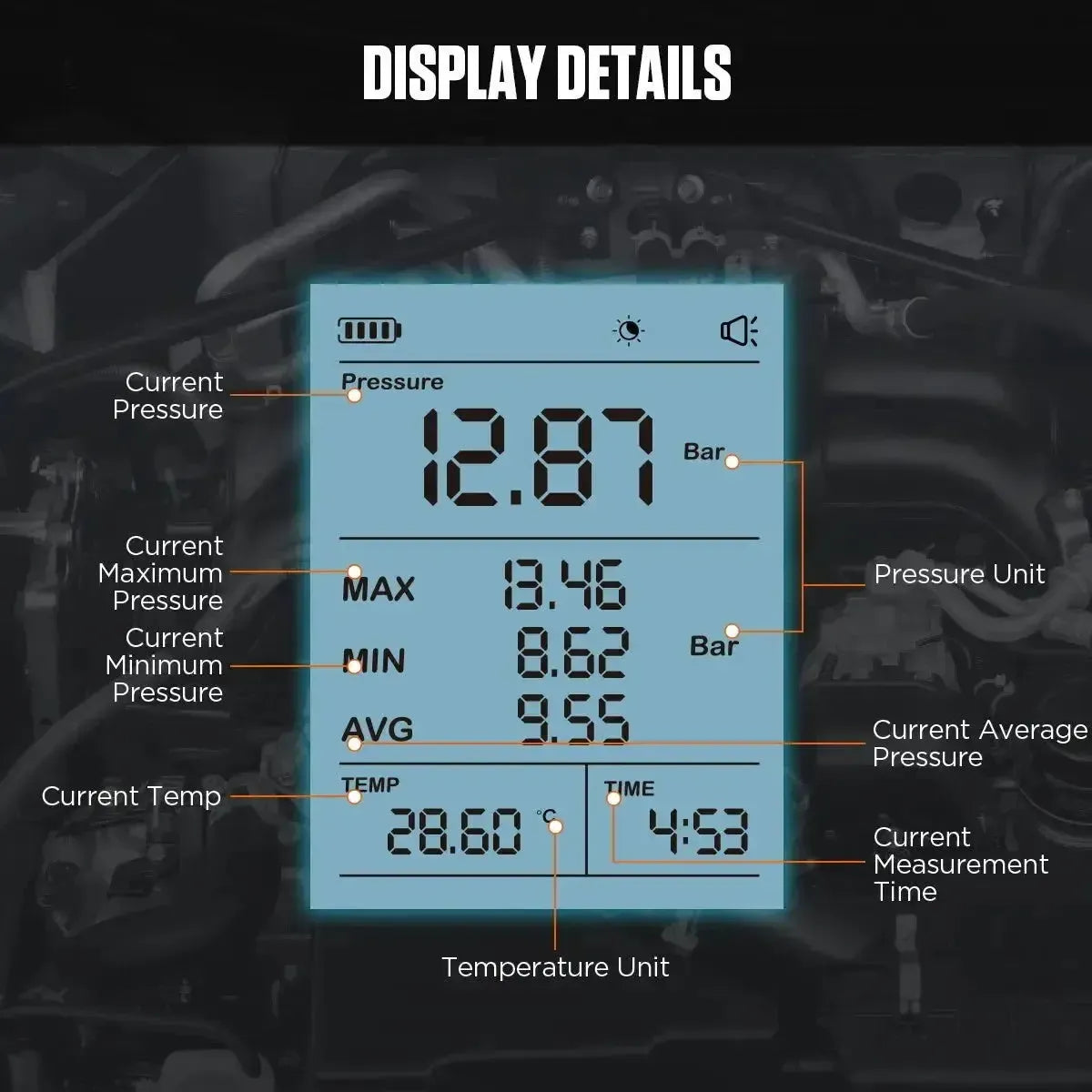 Autool PT635 | Fuel Pressure Tester