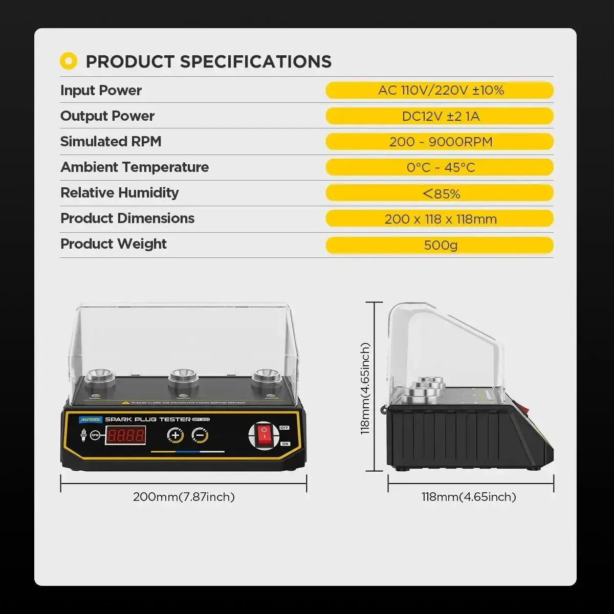 Autool SPT301 | Spark Plug Tester