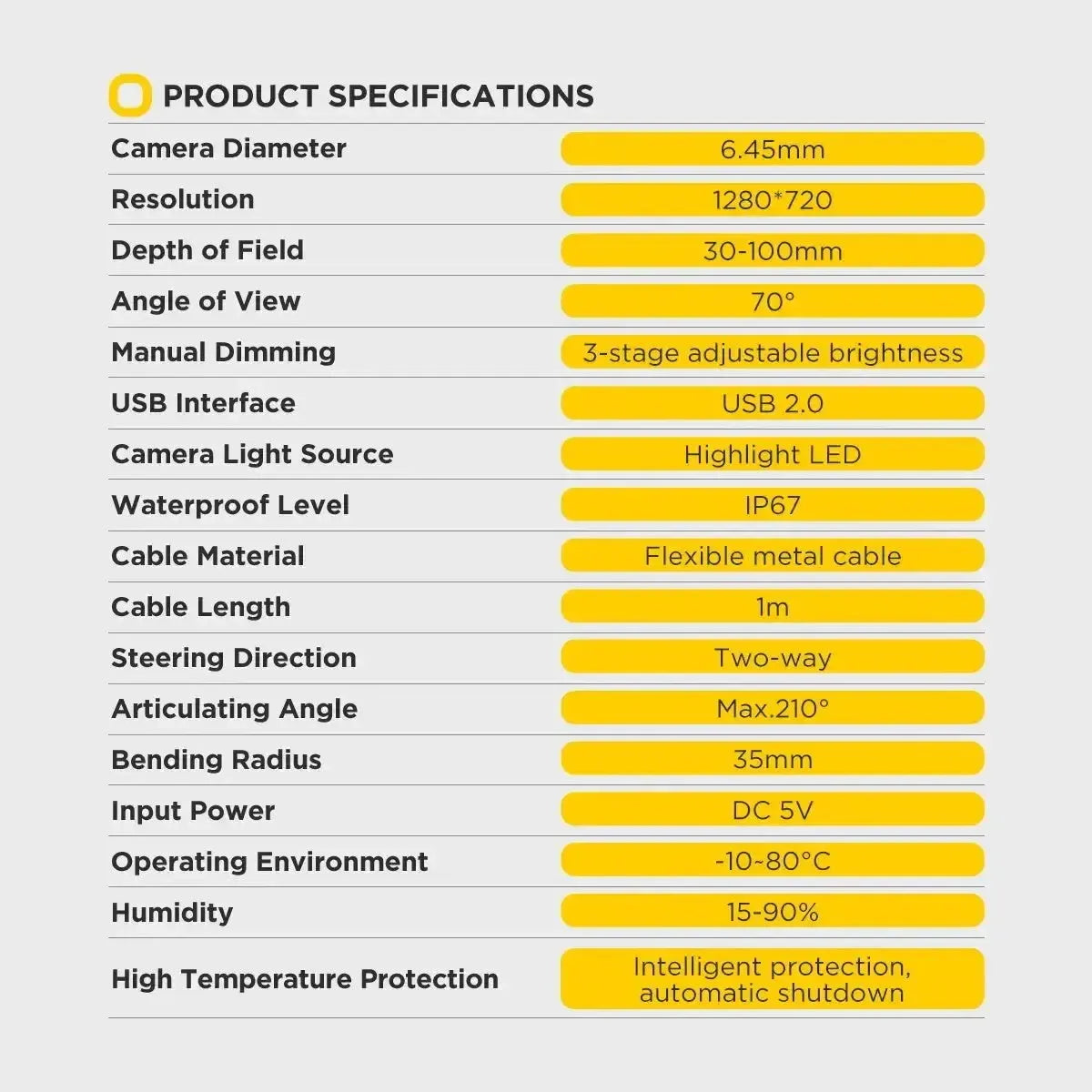 Autool SVB302 | Inspection camera (6.35 mm)