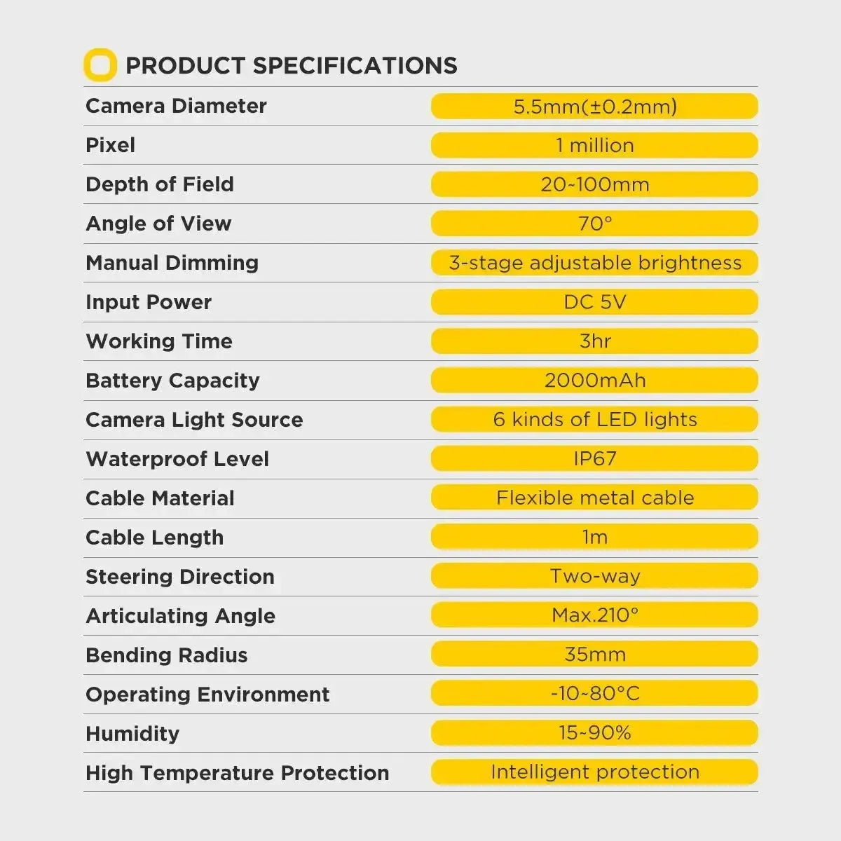 Autool SVB305 | Inspection camera (6.35 mm)