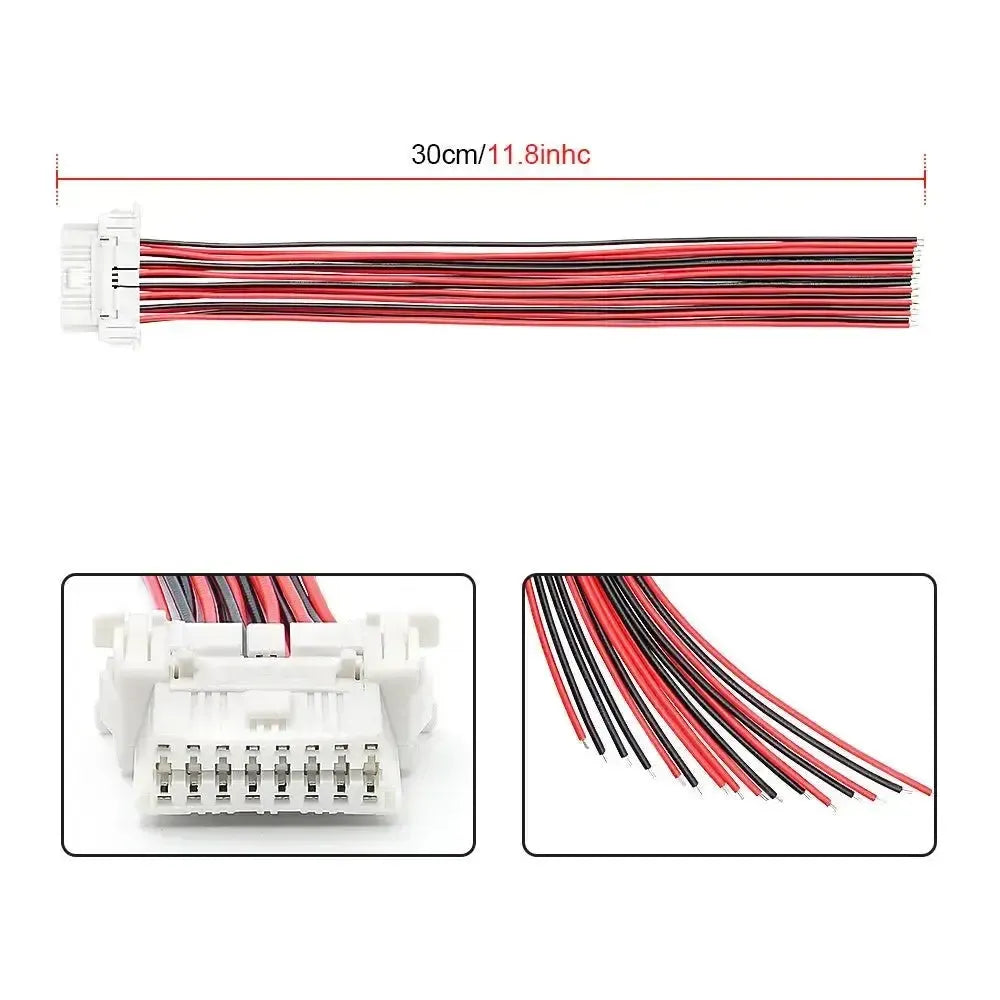 16-pins OBD2 Port (Female) with 16 Open End Cables (30 cm) | Accessories