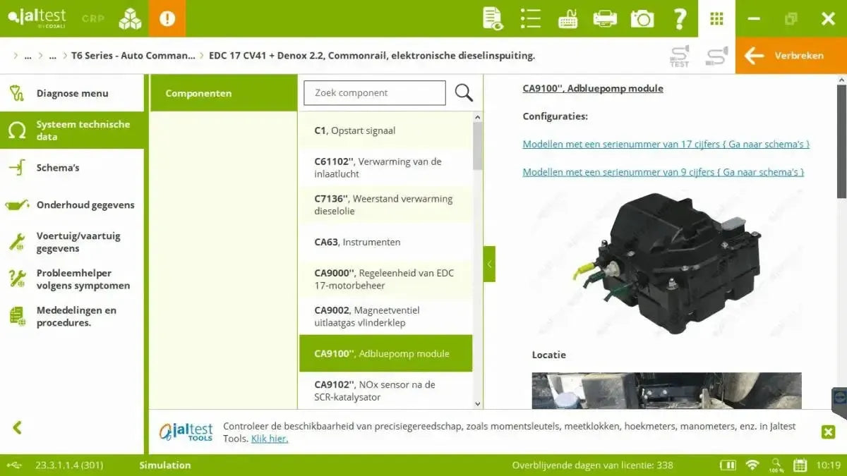 Jaltest AGV (Agricultural) Diagnostic Tool