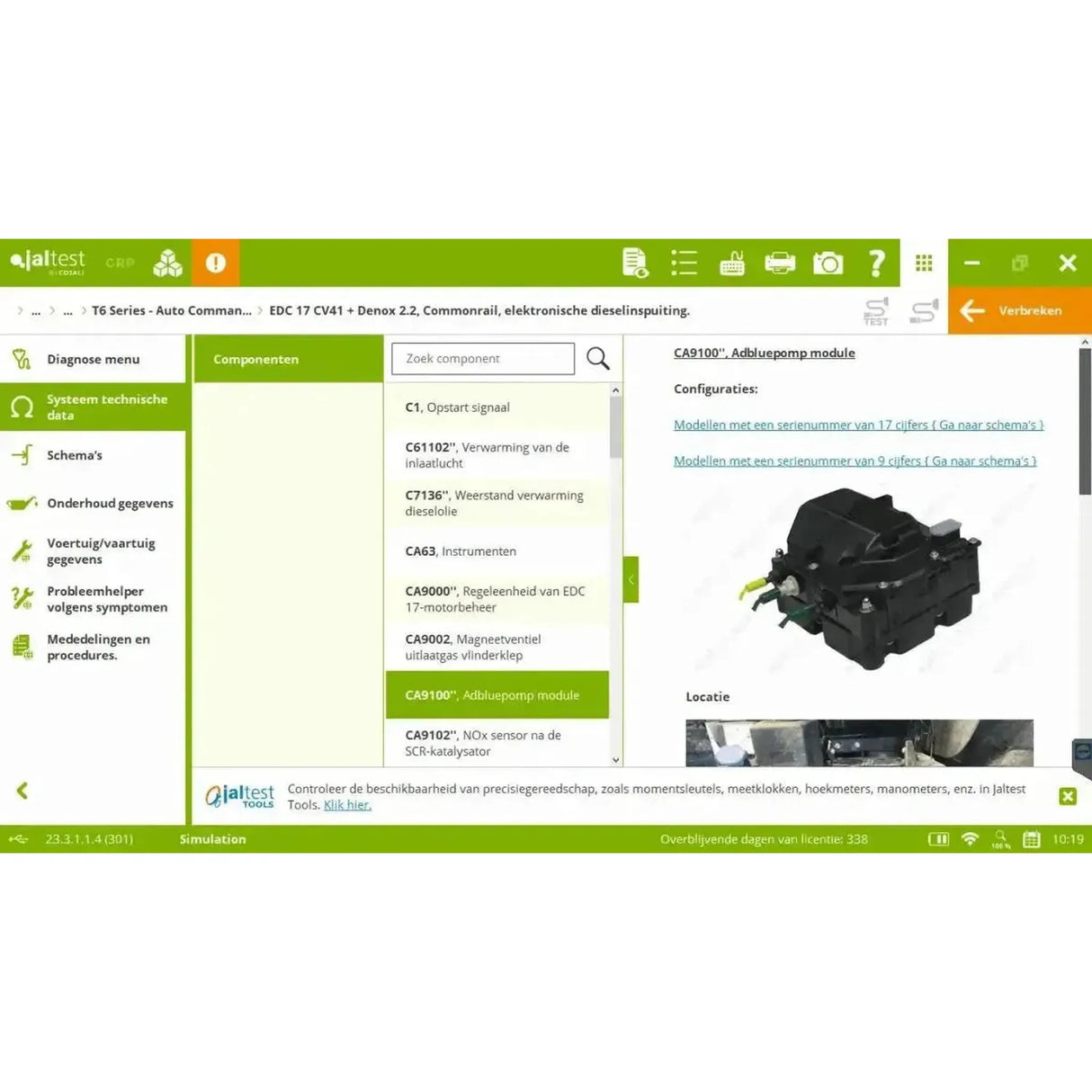 Jaltest AGV (Agricultural) Diagnostic Tool
