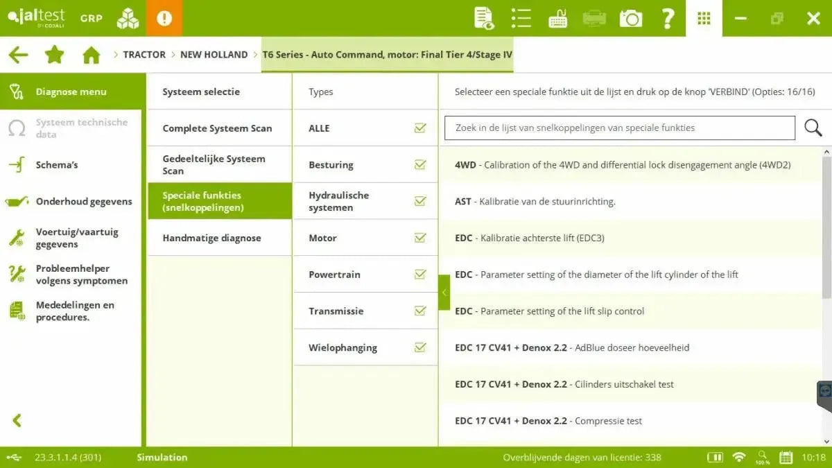 Jaltest AGV (Agricultural) Diagnostic Tool