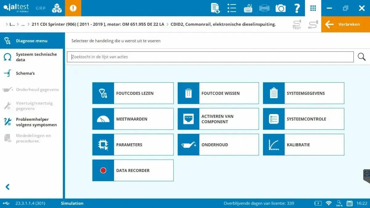 Jaltest LCV (Light Commercial Vehicle) Diagnostic Tool