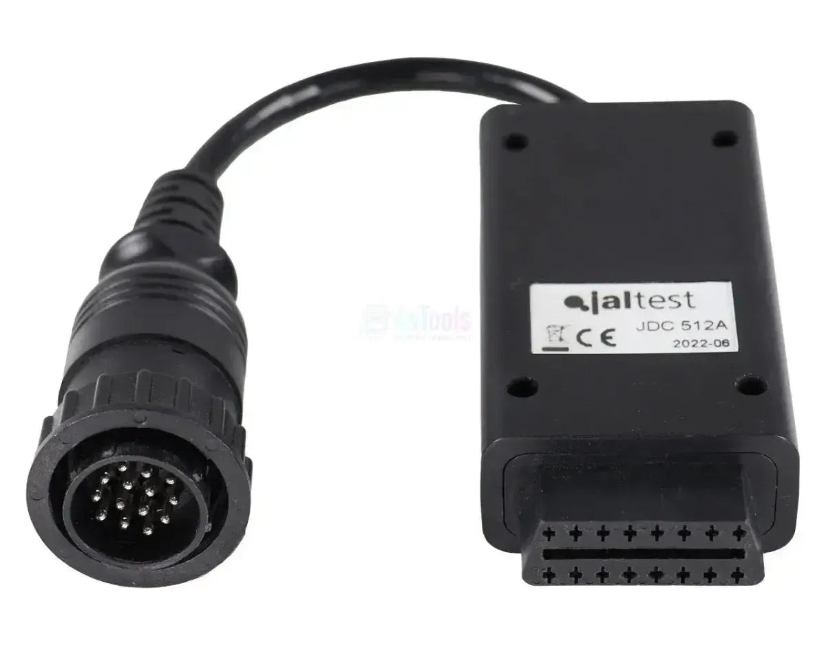Jaltest (JDC512A) | Deutz-Fahr/Same/Lamborghini 14-pins OBD - 16-pins OBD2 Adapter Cable | Agricultural Vehicle