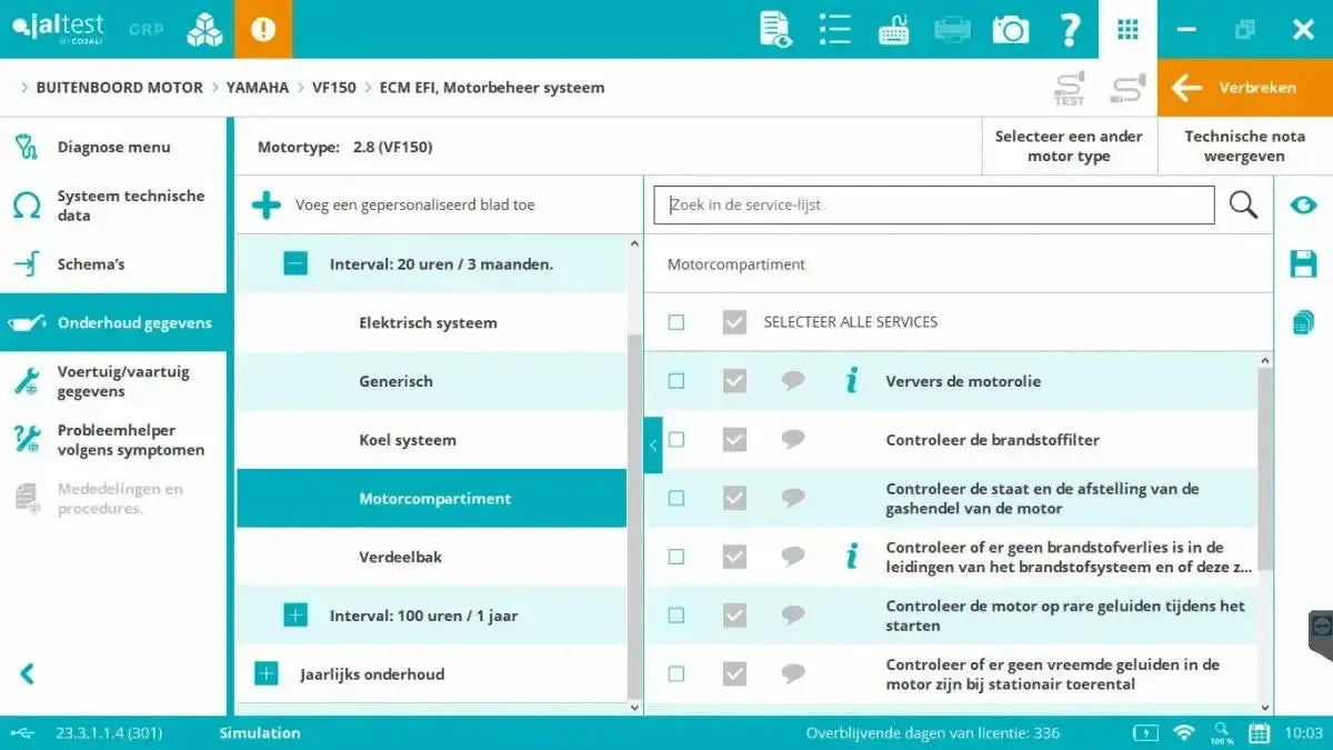 Jaltest Marine (Outboard) Diagnostic Tool