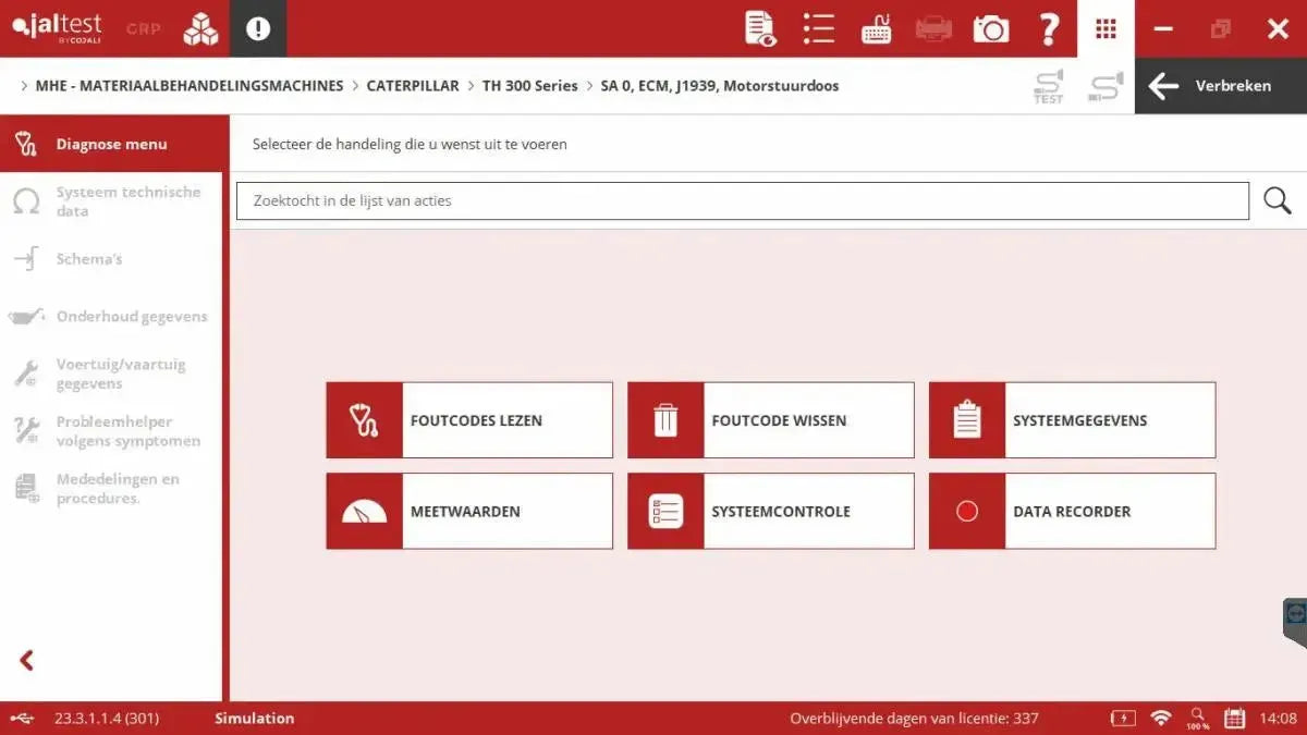 Jaltest MHE (Material Handling Equipment) Diagnostic Tool