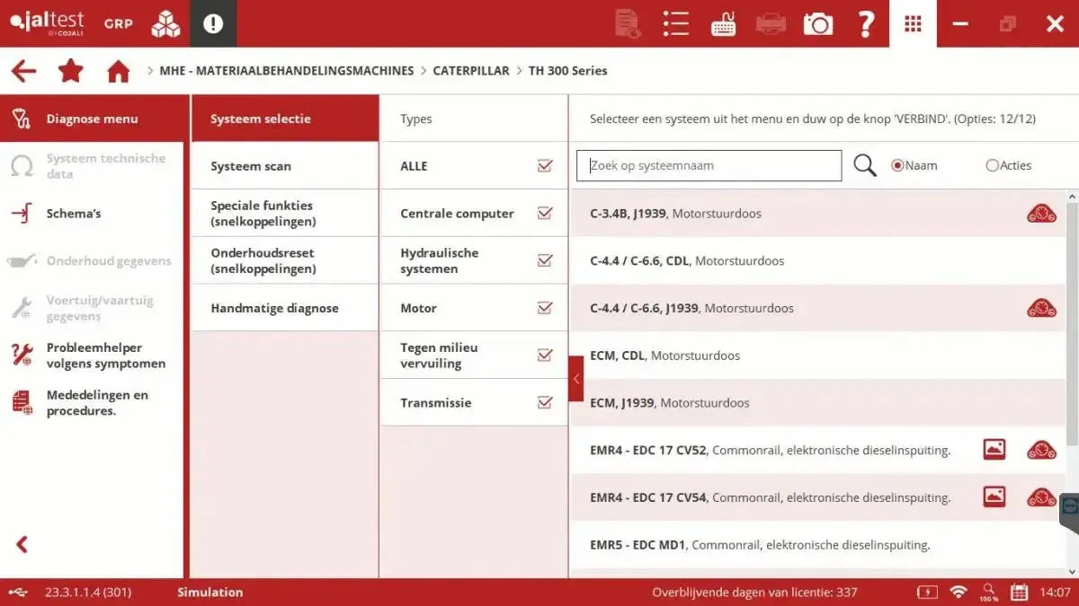 Jaltest MHE (Material Handling Equipment) Diagnostic Tool