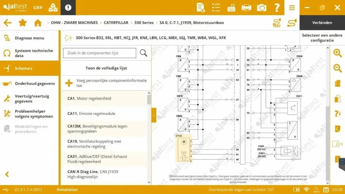 Jaltest OHW (Off-Highway) Diagnostic Tool