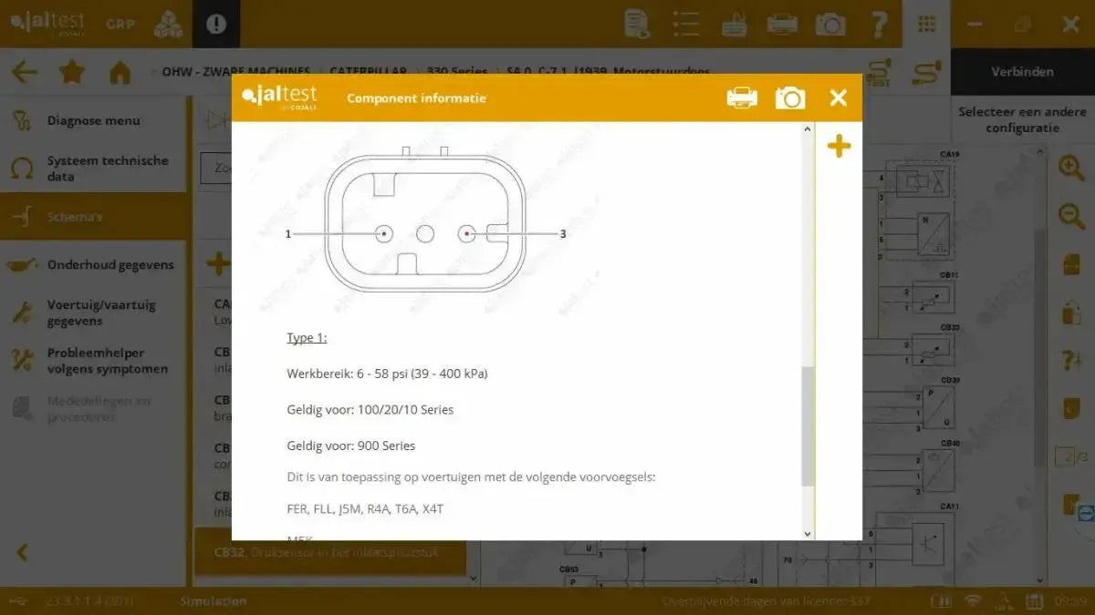 Jaltest OHW (Off-Highway) Diagnostic Tool