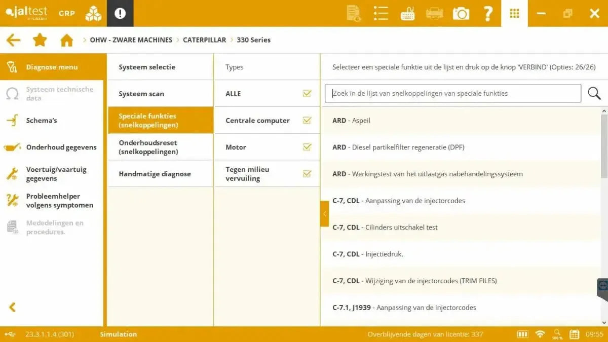 Jaltest OHW (Off-Highway) Diagnostic Tool