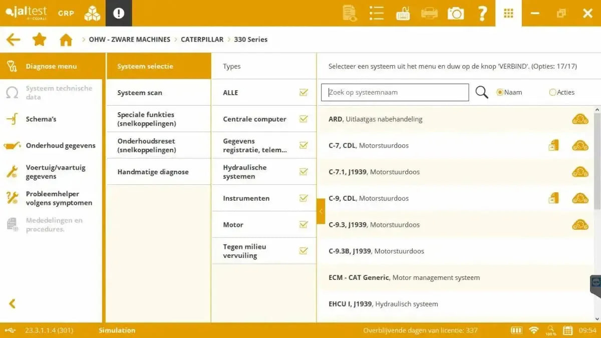 Jaltest OHW (Off-Highway) Diagnostic Tool