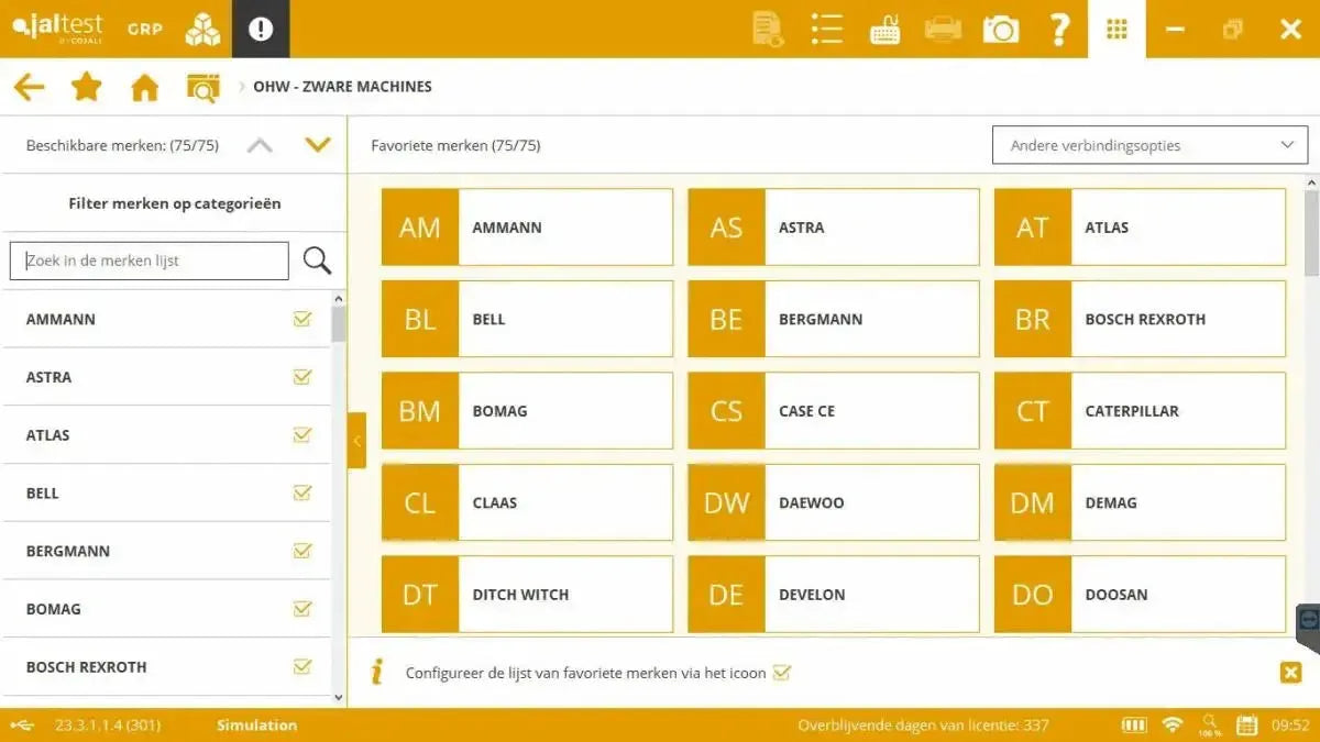 Jaltest OHW (Off-Highway) Diagnostic Tool