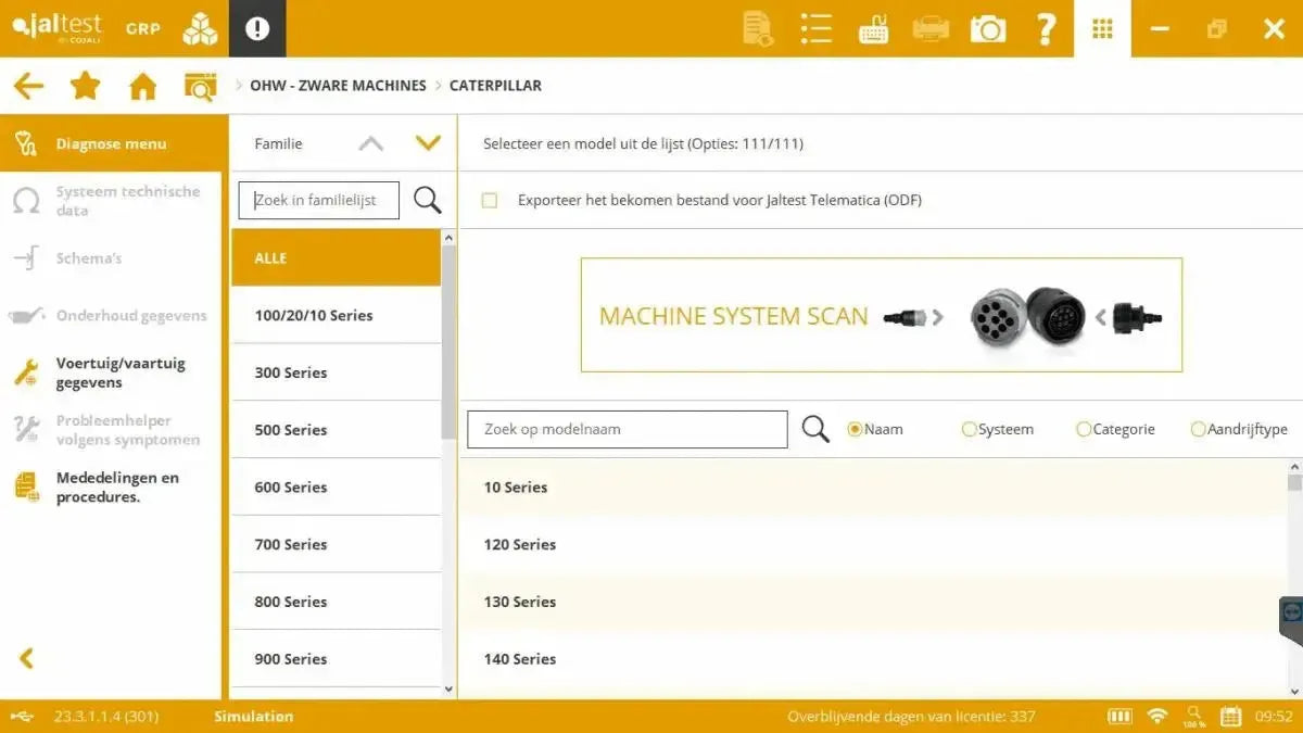 Jaltest OHW (Off-Highway) Diagnostic Tool