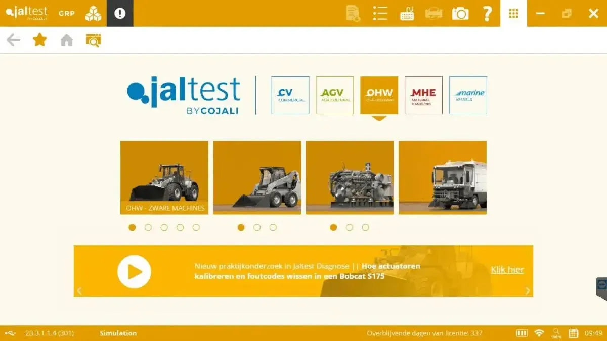 Jaltest OHW (Off-Highway) Diagnostic Tool