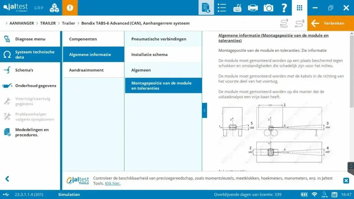 Jaltest Trailer Diagnostic Tool